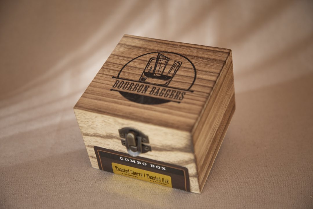 Bourbon Baggers Two Variety Wood Display Box