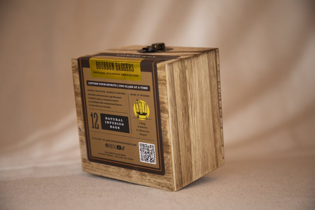 Bourbon Baggers Two Variety Wood Display Box